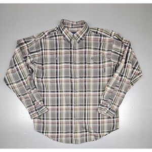 Patagonia Button Up Shirt Mens Med. Plaid Organic Cotton Longsleeve.‎